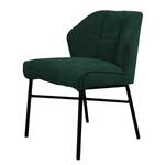 Chaise Zazid Fer / Velours - Vert foncé