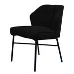 Chaise Zazid Fer / Velours - Noir