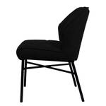 Chaise Zazid Fer / Velours - Noir