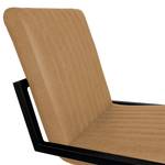 Chaise de bar Ledaha Fer / Cuir / Polyester - Marron clair