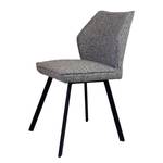 Chaise Togay Fer / Velours - Gris clair