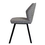 Chaise Togay Fer / Velours - Gris clair