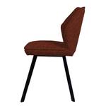 Chaise Togay Fer / Velours - Marron