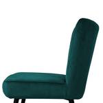 Chaise Mornes Fer / Velours - Vert foncé