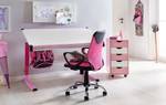 Chaise de bureau enfants Born imitation cuir / Fer - Rose - Rose foncé