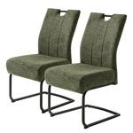 Chaises cantilever Douako - Lot de 2 Vert olive