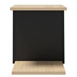 Bout de canapé Albi Placage en bois véritable - Chêne / Noir - Chêne clair / Noir