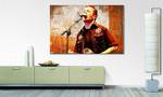 Quadro Joe Strummer Abete massello / Tessuto misto - 80 x 120 cm