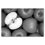 Quadro Apples Abete massello / Tessuto misto - 80 x 120 cm