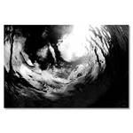 Leinwandbild Underwater Sky Fichte Massiv / Mischgewebe - 80 x 120 cm - Schwarz / Weiß