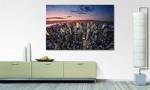 Leinwandbild Big Apple Fichte Massiv / Mischgewebe - 80 x 120 cm - Multicolor