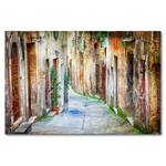 Leinwandbild Charming Alley Fichte Massiv / Mischgewebe - 80 x 120 cm