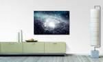 Quadro Galaxy Abete massello / Tessuto misto - 80 x 120 cm - Blu