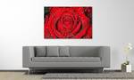 Leinwandbild Morning Rose Fichte Massiv / Mischgewebe - 80 x 120 cm - Rot