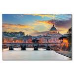 Quadro Vatican Abete massello / Tessuto misto - 80 x 120 cm - Multicolore