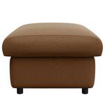 Gestoffeerde hocker FIDELIA Geweven stof Mava: Caramel / Bruin / Beige gemêleerd - Breedte: 100 cm