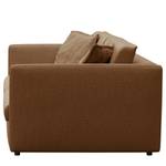 3-Sitzer Sofa FIDELIA Webstoff Mava: Karamell / Braun / Beige meliert