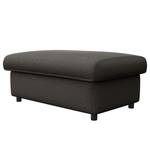 Gestoffeerde hocker FIDELIA Geweven stof Mava: Antracietkleurig - Breedte: 100 cm