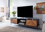 Tv-meubel Centeno spaanplaat/ijzer - zwart