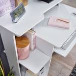 Schreibtisch Ruhland Spanplatte - Weiß - Weiß