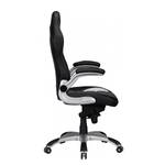 Chaise de bureau pivotante Leeskow Imitation cuir - Noir - Noir