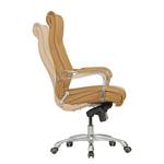 Chaise de bureau pivotante Kahren Imitation cuir - Caramel