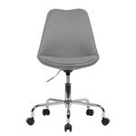 Chaise de bureau pivotante Döbern Microfibre - Gris - Gris