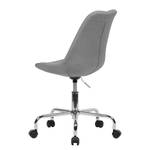 Chaise de bureau pivotante Döbern Microfibre - Gris - Gris