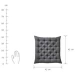 Futonkissen SOLID Baumwolle / Polyester - Grau