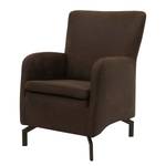 Fauteuil Purling Microvezel Medea: Donkerbruin