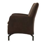 Fauteuil Purling Microfibre Medea: Marron foncé