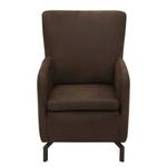 Fauteuil Purling Microvezel Medea: Donkerbruin