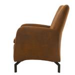 Fauteuil Purling Microfibre Medea: Marron foncé