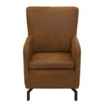 Fauteuil Purling Microfibre Medea: Marron foncé