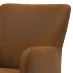 Fauteuil Purling Microfibre Medea: Marron foncé