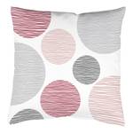 Housse de coussin Borden Tissu - Rosé - 40 x 40 cm