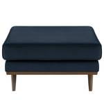 Banc capitonné BOVLUND Velours Sadia: Bleu foncé