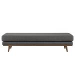 Banc capitonné BOVLUND Velours Lark: Gris foncé