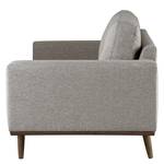 Fauteuil BOVLUND structuurstof - Velours Lark: Bruingrijs