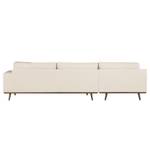 Ecksofa BOVLUND mit Ottomane Bouclé Stoff Eurona: Beige - Ottomane davorstehend links