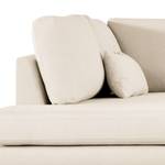 Ecksofa BOVLUND mit Ottomane Bouclé Stoff Eurona: Beige - Ottomane davorstehend links