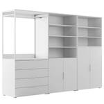 Kleiderschrank Nikko 279 cm Typ A Alpinweiß - Metallgriff