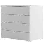 Armoire à vêtements Nikko 186 cm combi Blanc alpin - Pousser pour ouvrir