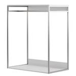 Armoire à vêtements Nikko 93 cm ouverte Blanc alpin - Pousser pour ouvrir