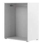 Armoire à vêtements Nikko 93 cm fermée Blanc alpin - Pousser pour ouvrir