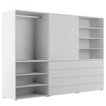 Armoire Nikko 279 cm - Type B Blanc alpin - Pousser pour ouvrir