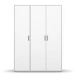 Armoire à portes battantes Voyager Blanc alpin - Largeur : 140 cm - Sans tiroir