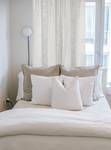 Rideau Softy Polyester - Blanc laine - 140 x 160 cm