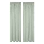 Rideaux Softy - Lot de 2 Polyester - Vert pastel - 140 x 160 cm