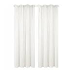 Rideaux à œillets Softy - Lot de 2 Polyester - Blanc laine - 140 x 160 cm